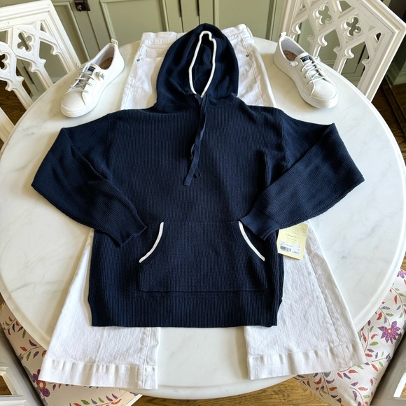 Margaret O’Leary Thermal Kanga Hoodie Navy Sz XS - Picture 3 of 10